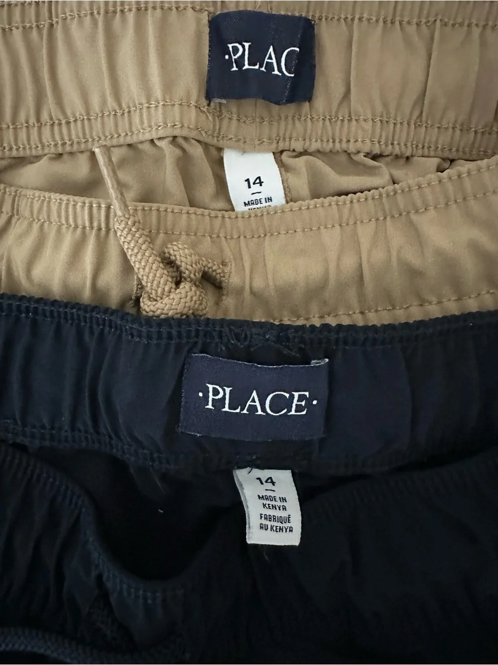 Bundle 2 Shorts, Children’s Place Boy Uniform Jogger Shorts. Sz 14 Like New